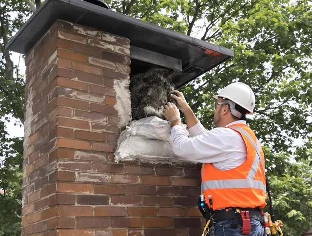 Humane removal of debris and animals by Fairview Park Chimney Sweep in Fairview Park, OH