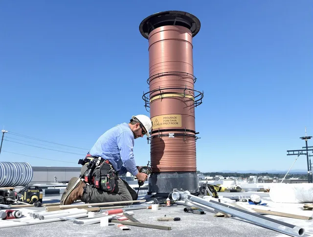 Installed chimney liner by Fairview Park Chimney Sweep in Fairview Park, OH