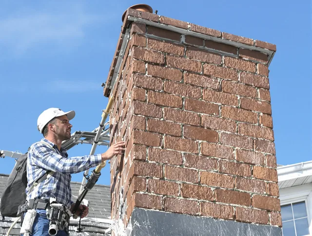 Brickwork for a chimney rebuild by Fairview Park Chimney Sweep in Fairview Park, OH