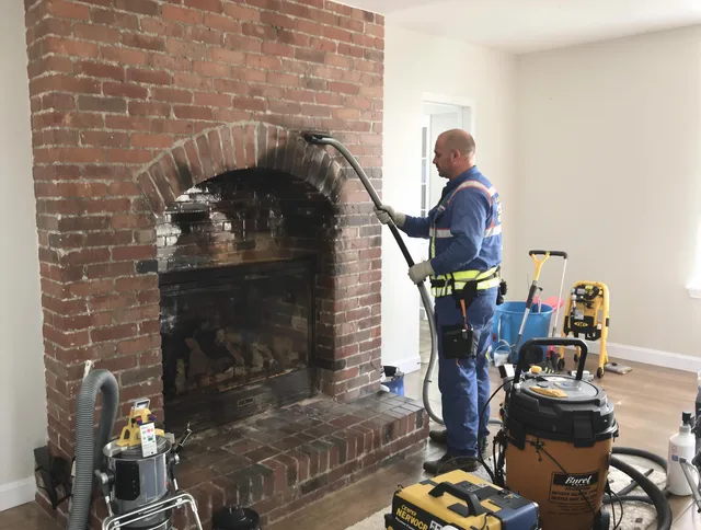 Fairview Park Chimney Sweep expert performing detailed chimney sweep in Fairview Park, OH