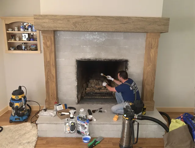 Detailed creosote removal process by Fairview Park Chimney Sweep in Fairview Park, OH