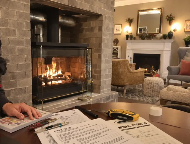 Fairview Park Chimney Sweep verifying fireplace safety measures in Fairview Park, OH