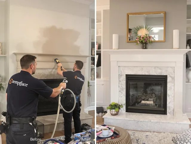 Professional soot removal by Fairview Park Chimney Sweep team in Fairview Park, OH
